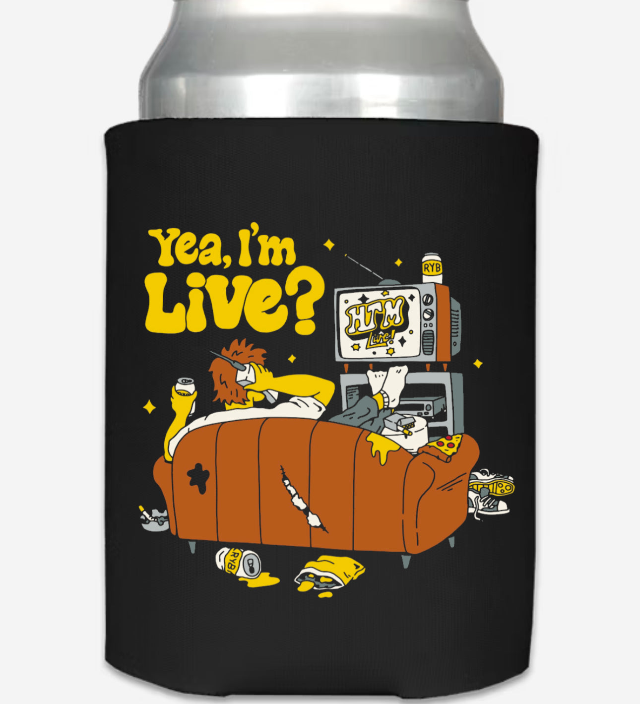 Yea, I’m Live foam koozie
